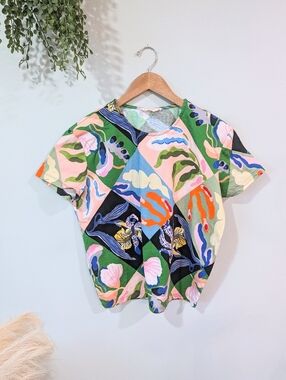 Gorman Floral Tee Shirt Multicolor Size 8